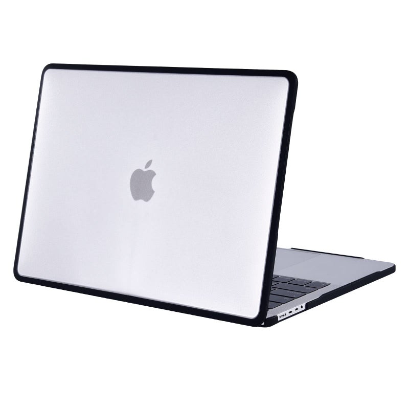 BlueSwan Anti-Cracking Hard Shell Case Compatible with MacBook Pro 14-inch 2024-2021 Release M3 M2 M1  Anti-Fingerprint Soft TPU Bumper  Frosted Clear - Image 1